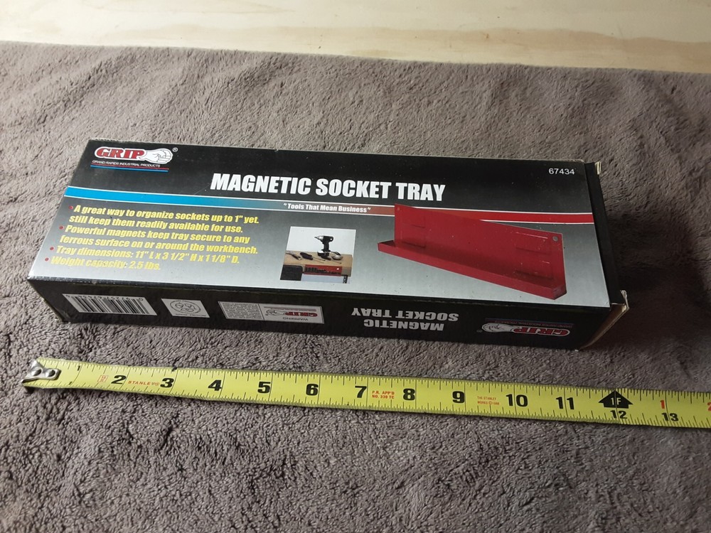 Grip On Tools Magnetic Socket Tray
