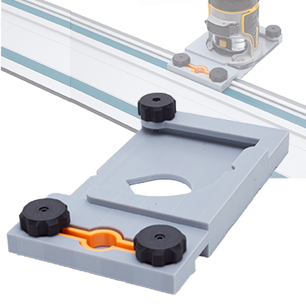 Adapter Compatible with Dewalt DCW600B DWP611 Router Guide Rail Adapter
