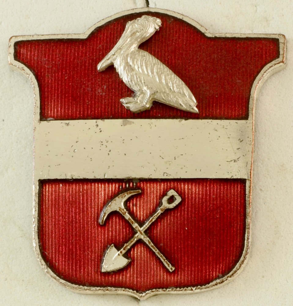 376th Engineer Battalion Crest DI/DUI Pinback