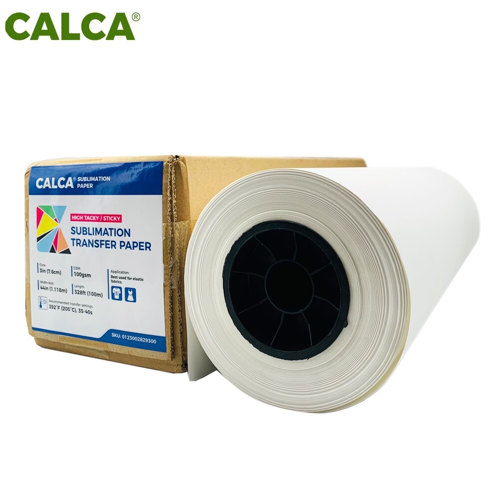 GA PICKUP-100gsm 44" x 328ft High Tacky Sticky Apparel Sublimation Paper Roll