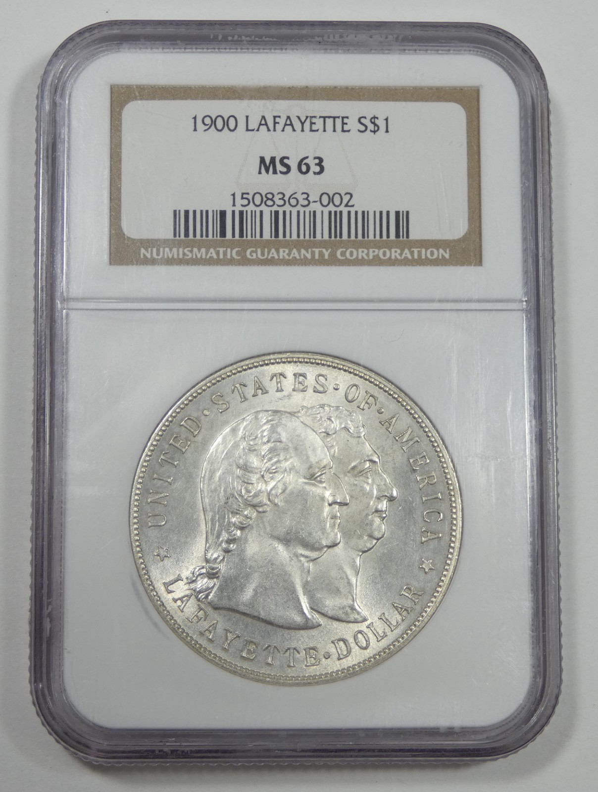 1900 Lafayette Silver Commemorative Dollar NGC MS 63