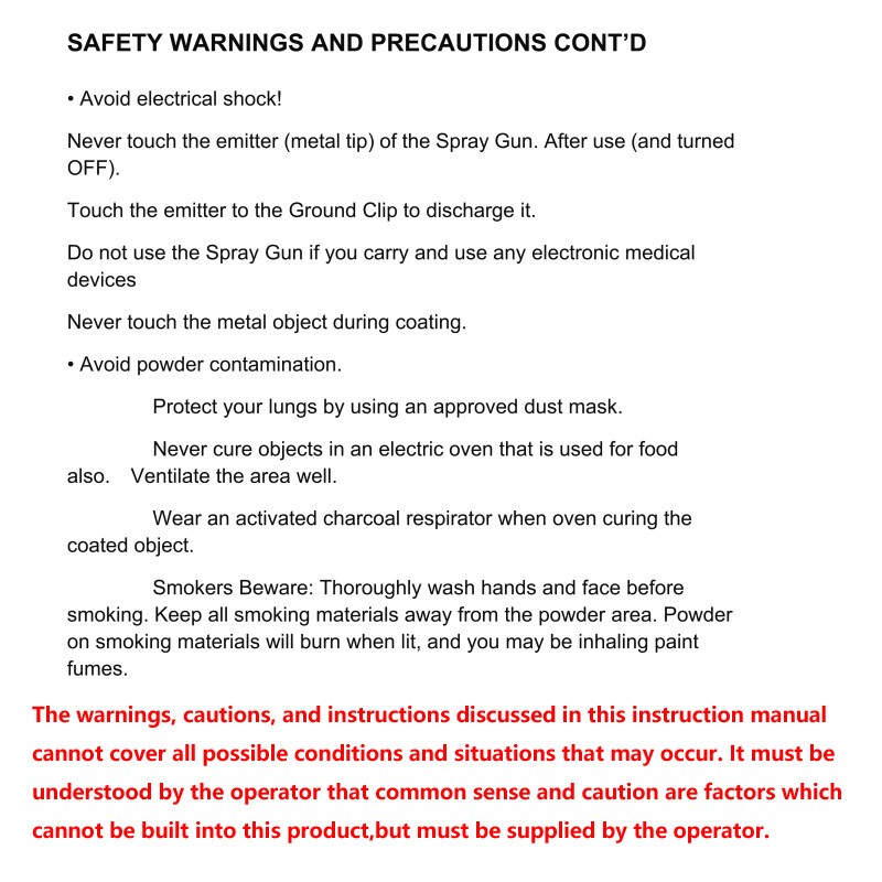 5 Gears Electrostatic Powder Coating System Powder Coating Machine Spraying Tool