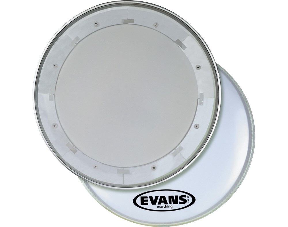 Evans MX1 White Marching Bass Drum Head 28 in.