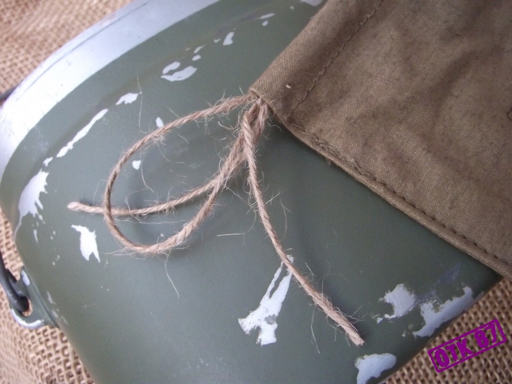 Medium green cotton duck ration bag, WW2 Red Army reproduction