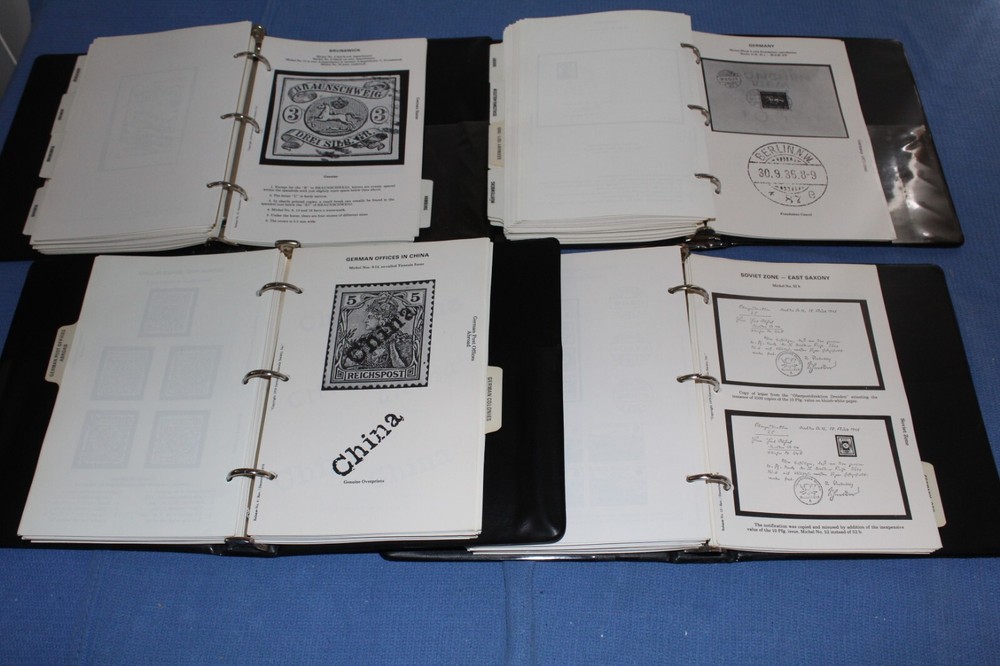 Germany Philatelic Society Reference Manual Forgeries Bohne 8 Vol BlueLakeStamps
