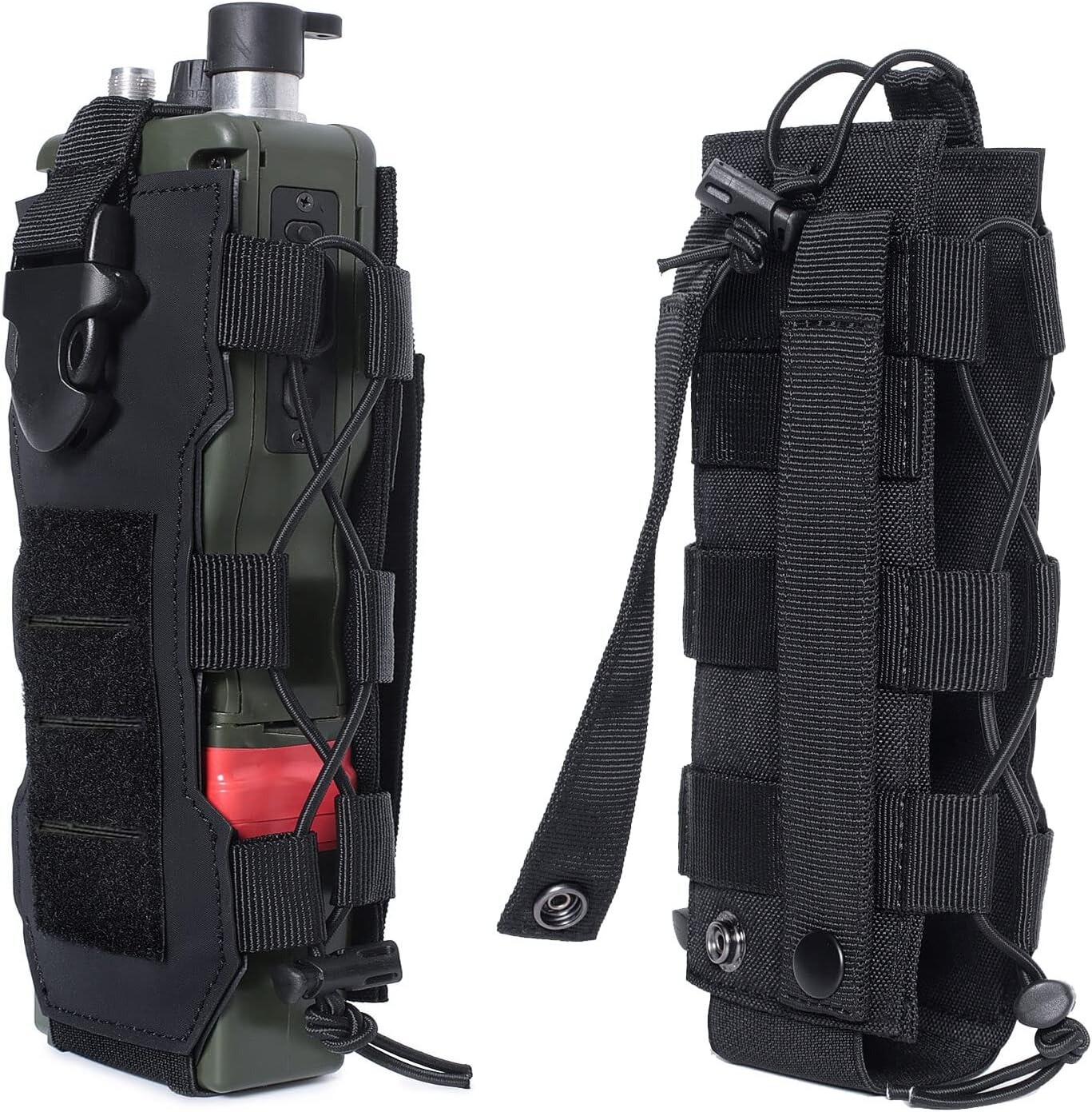 Tactical Molle Radio Pouch Holder Adjustable Multi-Purpose Water Bottle Holders