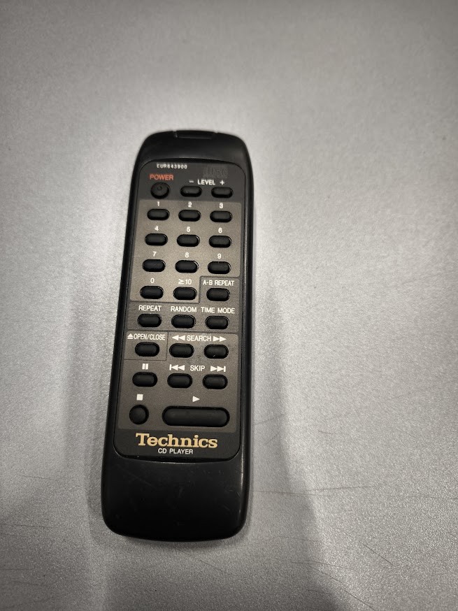Technics CD Player Remote Control EUR643900 - Used, Working