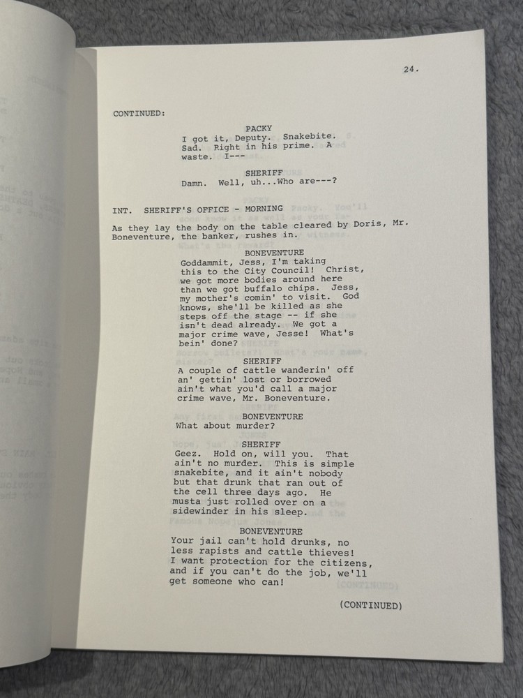 "COLONEL PACKY" by Larry Hankin SCRIPT SCREENPLAY