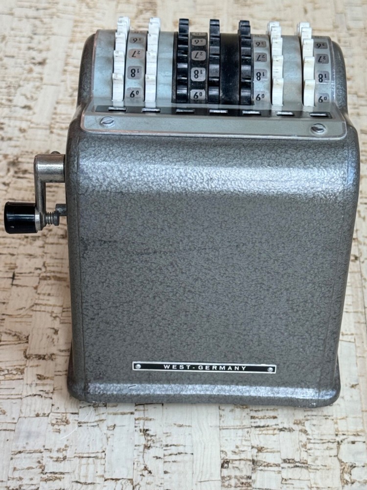 Hoffritz Antique Vintage Mechanical Adding Machine, West Germany