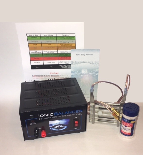 IMMUNE BOOSTER IonicBalancer Foot Bath Whole Body Detox System w/Classic Array