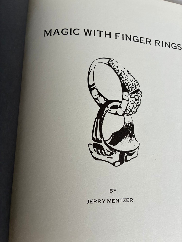 Magic With Finger Rings by Jerry Mentzer - Book