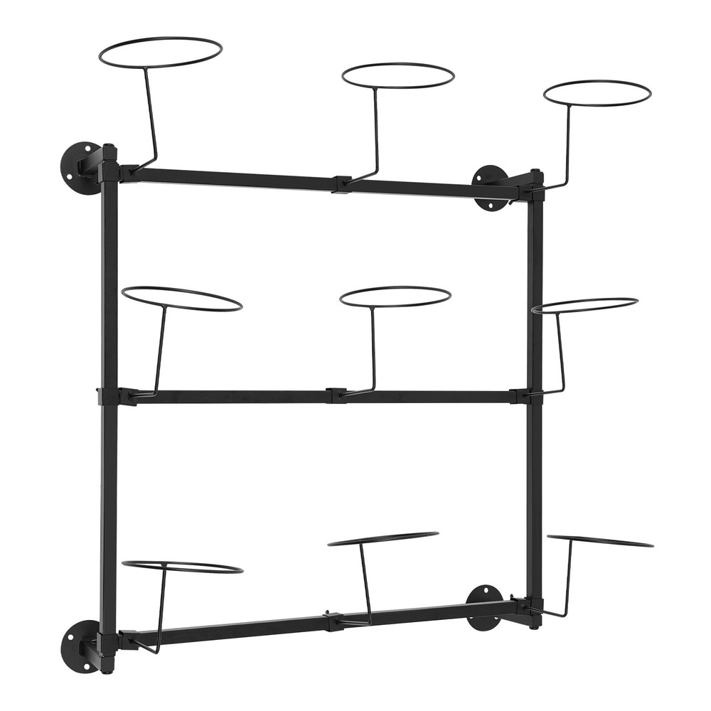 Flexible Wall Mount Hat Rack 3 Tier Hat Display Rack Home Hat Storage Hanger