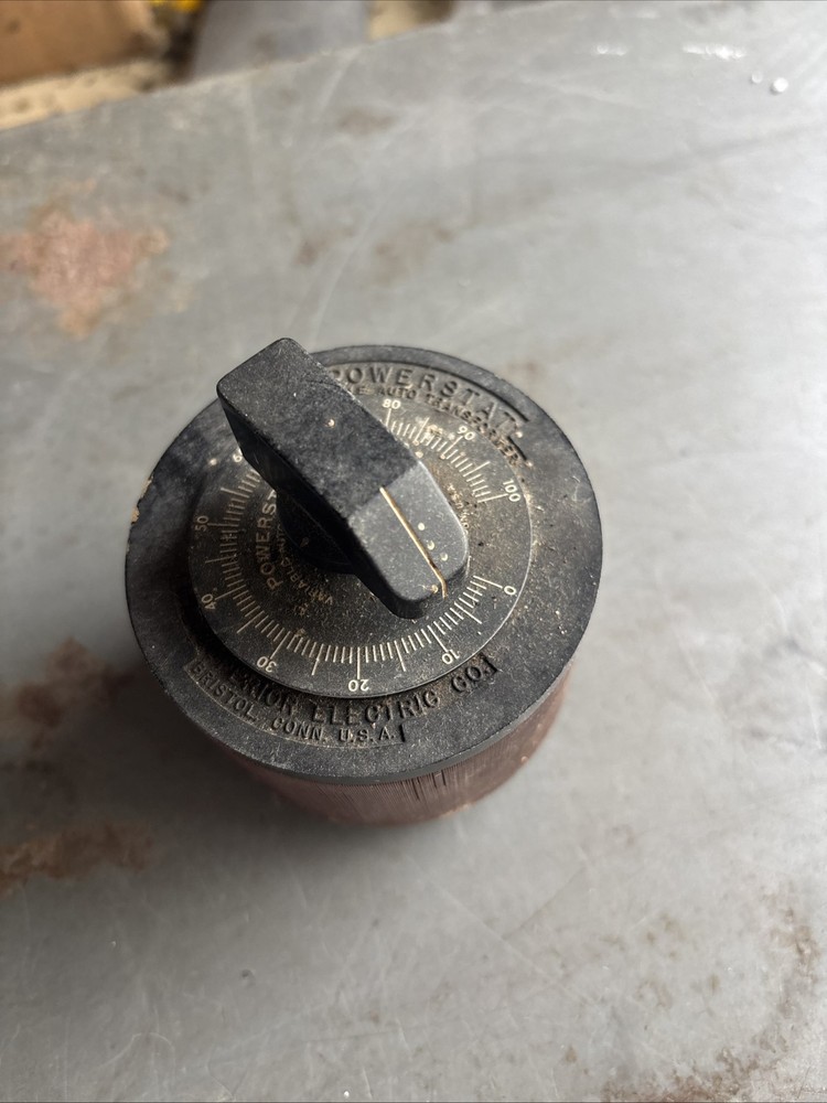 TYPE 10 POWERSTAT VARIABLE AUTOTRANSFORMER THE SUPERIOR ELECTRIC CO BRISTOL CONN