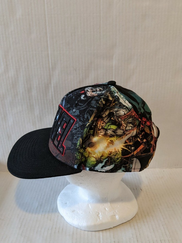 Marvel Comics Logo Avengers Baseball Flatbill Cap Snapback OSFM Hat