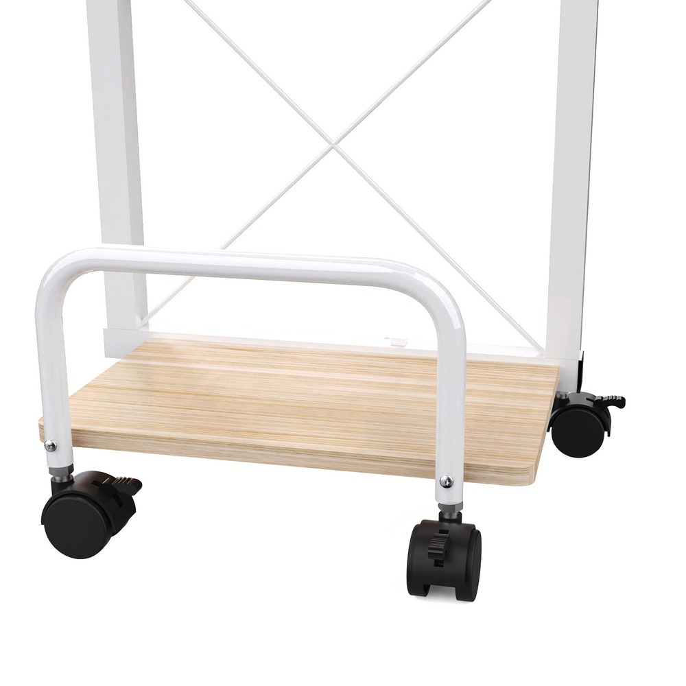 Overbed Table With Wheels Adjustable Over Bed Desk Multi-Functional Table Home