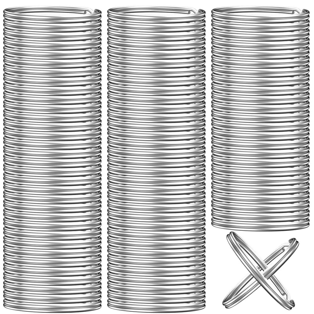 100PCS Key Rings 1'' Split Keychain Rings Bulk for Crafts