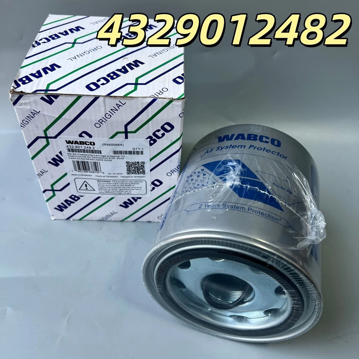 Fits FOR WABCO Air Dryer Cartridge R950068A 4329012482 R950068A 432 901 248 2