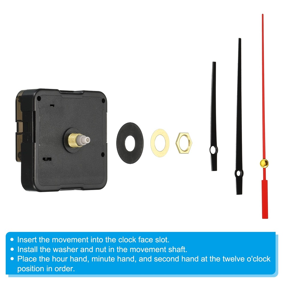 Clock Mechanism Replacement, Quartz Clock Mechanism DIY Wall Clock, 19078
