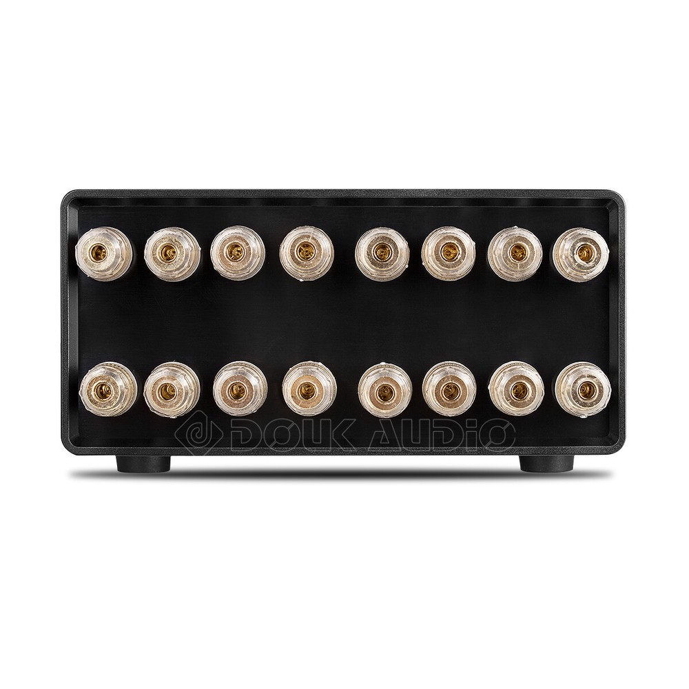 Passive 2-IN-2-OUT Power Amplifier / Speaker Switch Box A/B Selector Splitter