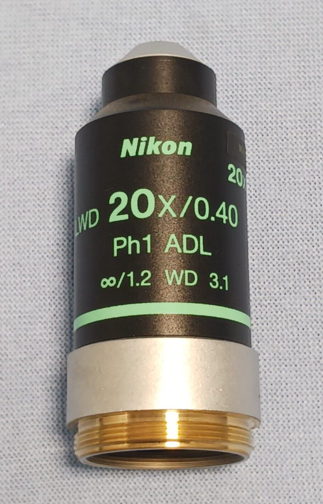 Nikon Eclipse TS100 LWD 20x/0.40 Ph1 ADL ∞/1.2 WD 3.1 Microscope Objective