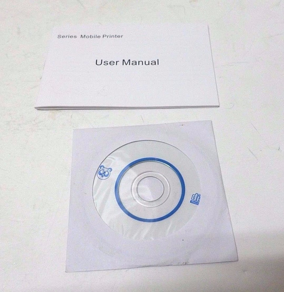 Mini Thermal Bluetooth Mobile Series Printer IMP011B + Cords + CD + Manual