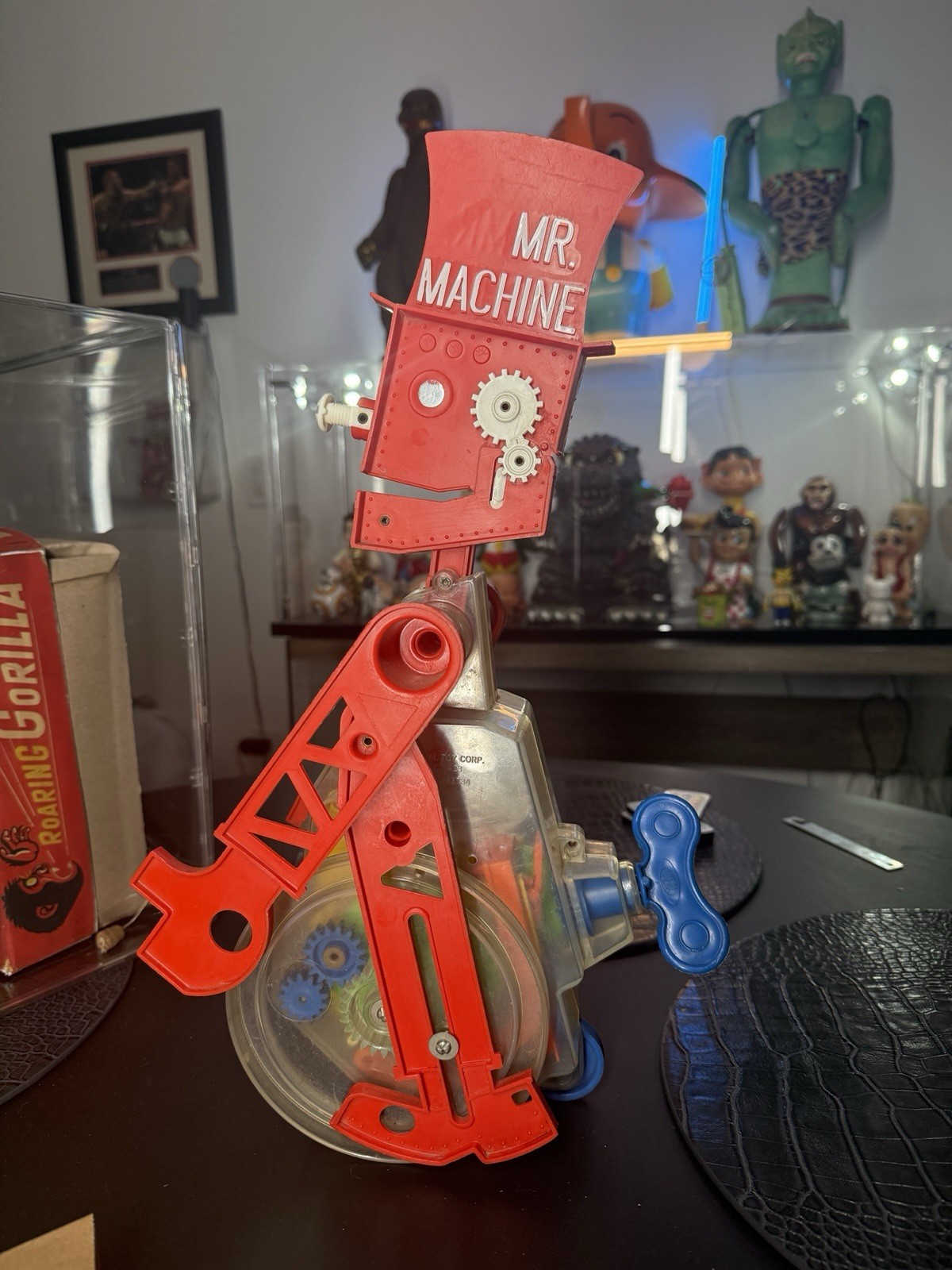 1977 MR. MACHINE Robot Ideal Toy Wind Up "Walk n Whistle"