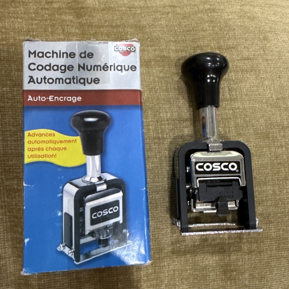 Cosco Automatic Numbering Machine Self-Inking Stamper