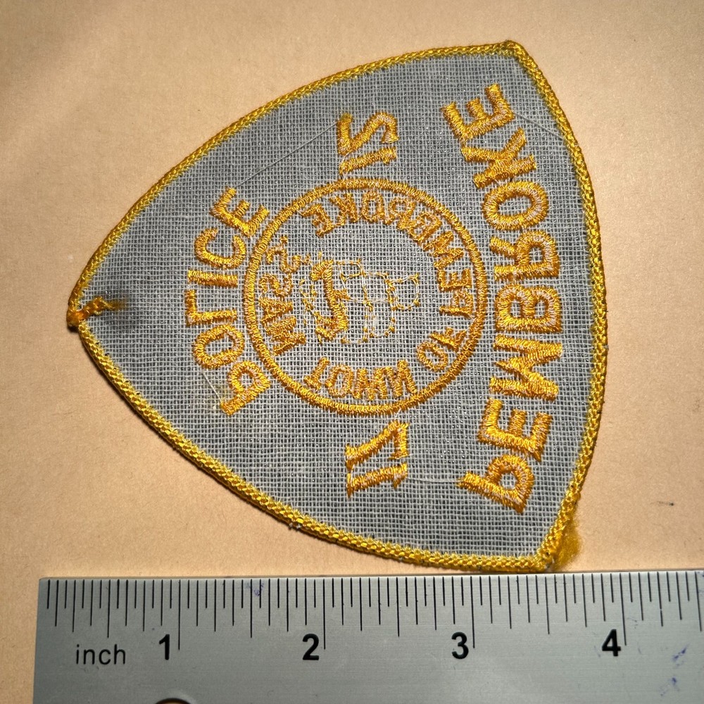 Pembroke Massachusetts MA Police patch