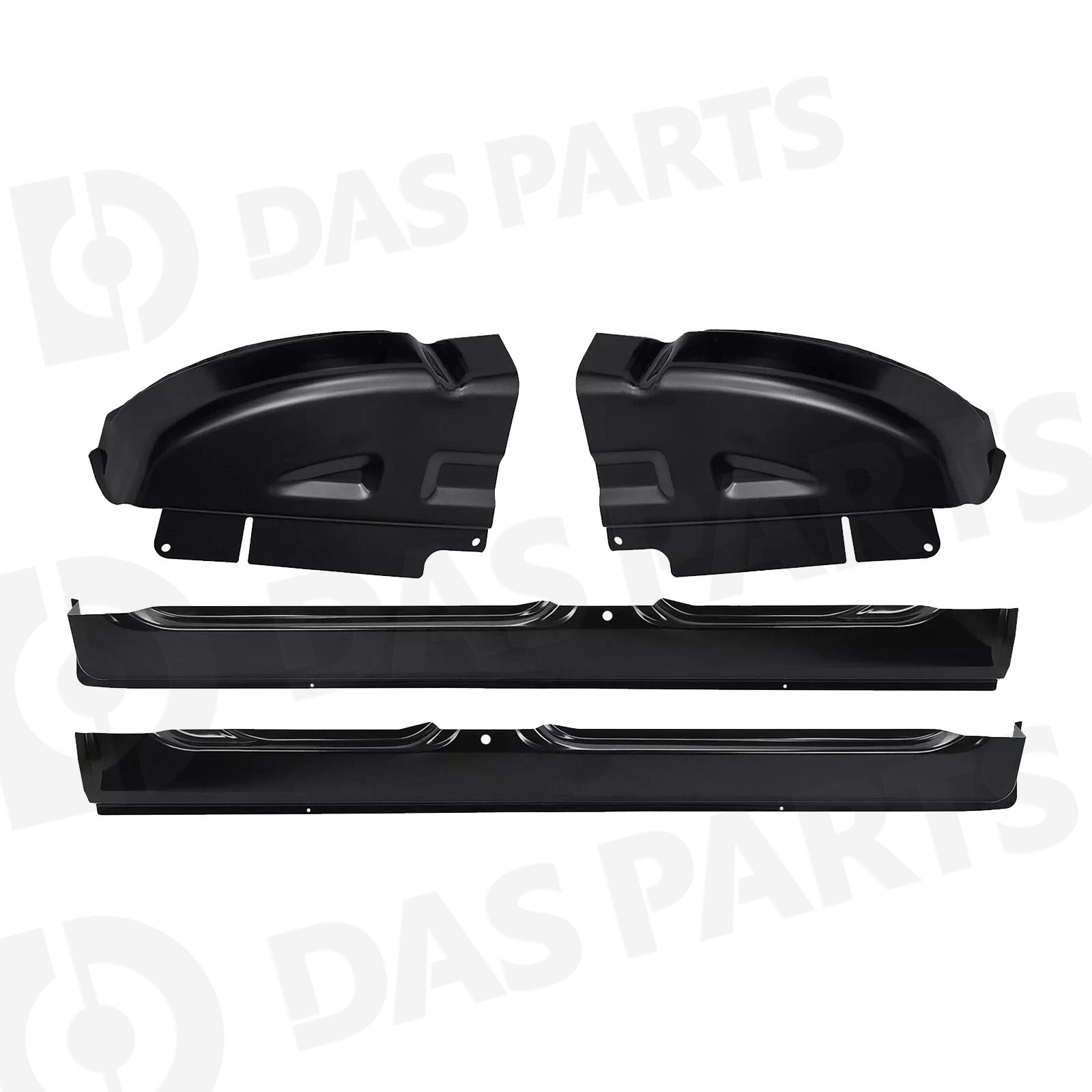 Pair Rocker Panels & Cab Corners For 2002-2008 Dodge Ram Quad Cab 1500 2500 3500