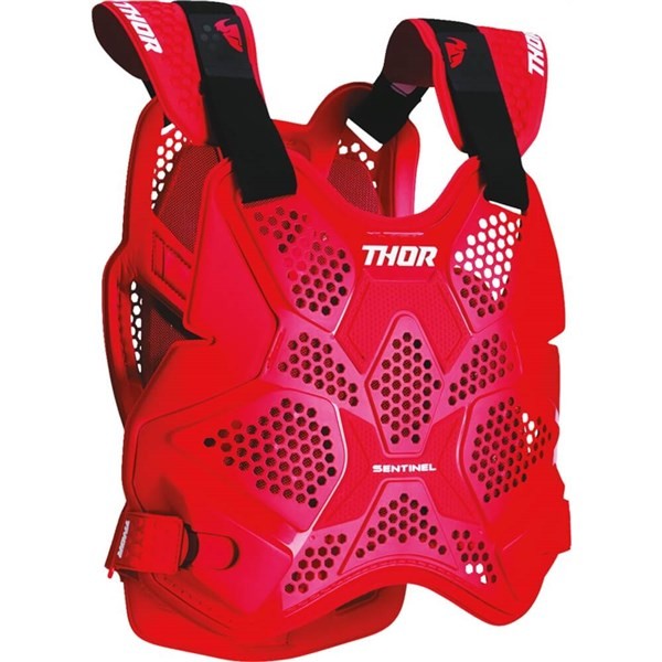 Thor Sentinel Pro Chest Protector, Red