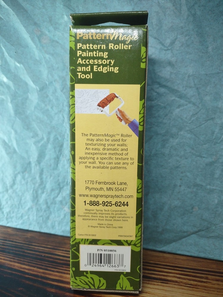 Wagner Wall Effects Pattern Magic Paint Roller 1999 Grapevine NOS Sealed