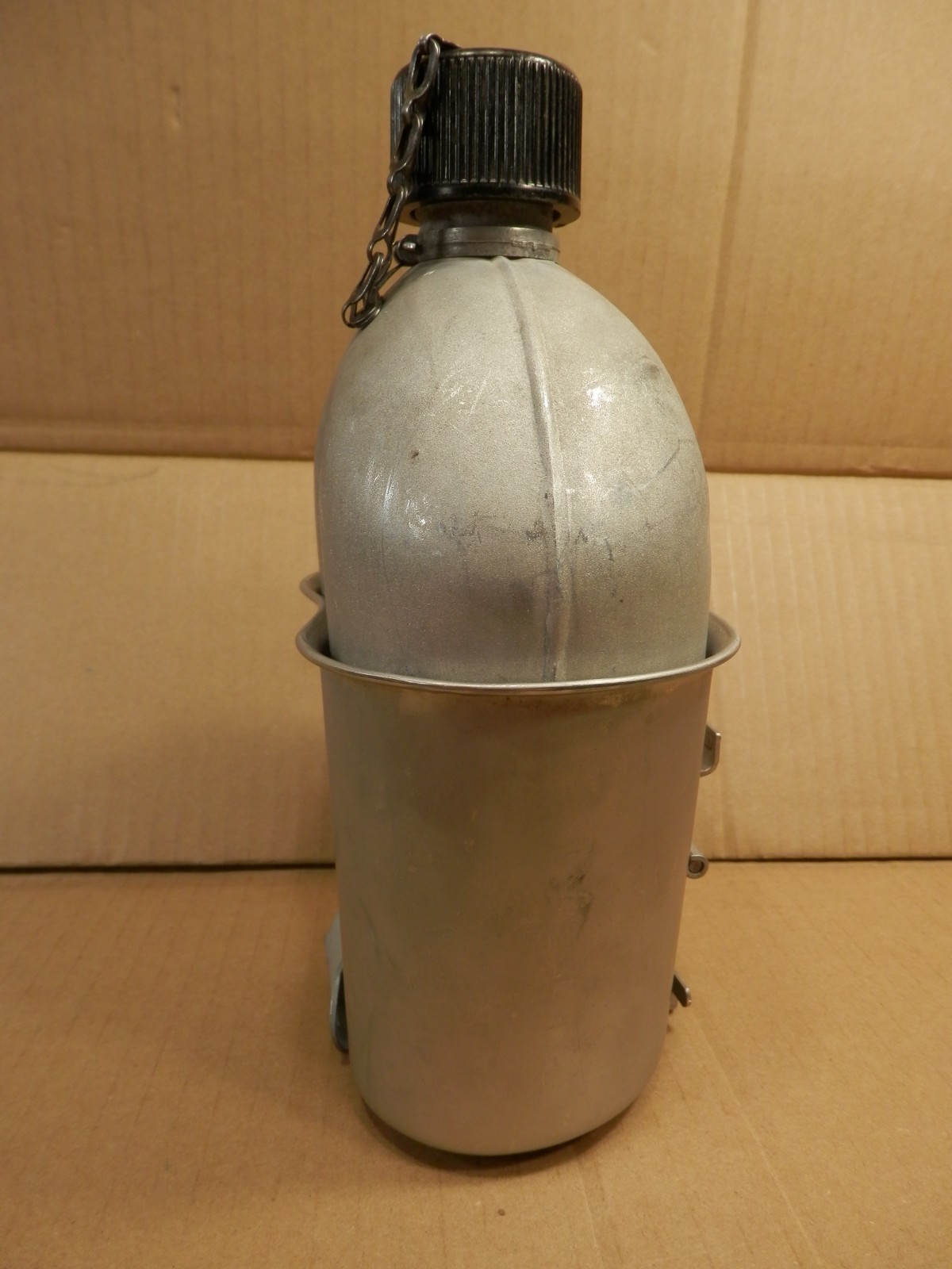 Vintage 1953 Mirro US Army Canteen & Undated Rogers Akorn Ohio Canteen Cup