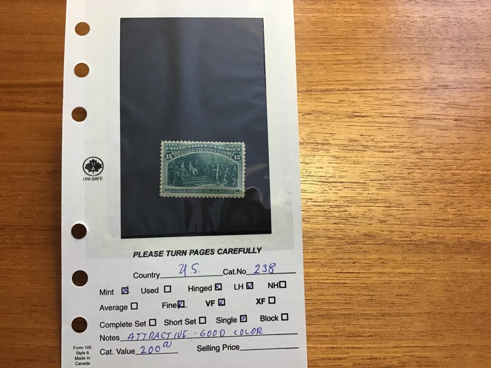 U.S. # 238 - MINT - SEE PHOTO