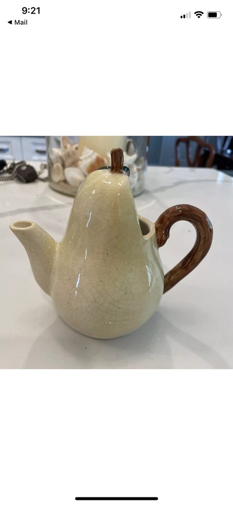 Vintage Porcelain Ceramic Pear Pitcher