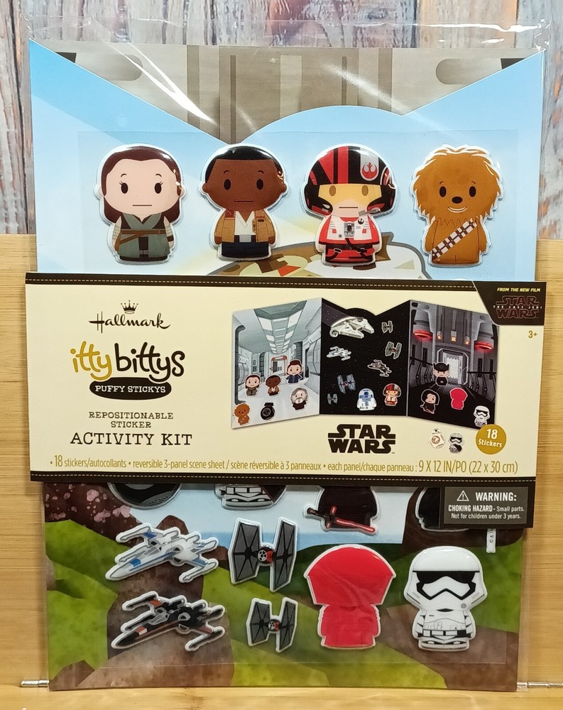 Hallmark Itty Bittys Puffy Sticky Repositionable Activity Kit - STAR WARS