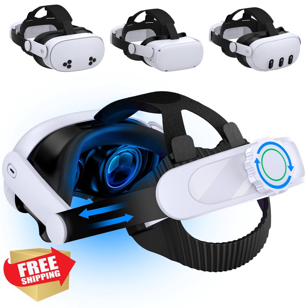 NinjaPlusOX VR Head Strap for Meta Quest 3/3S/2, Adjustable