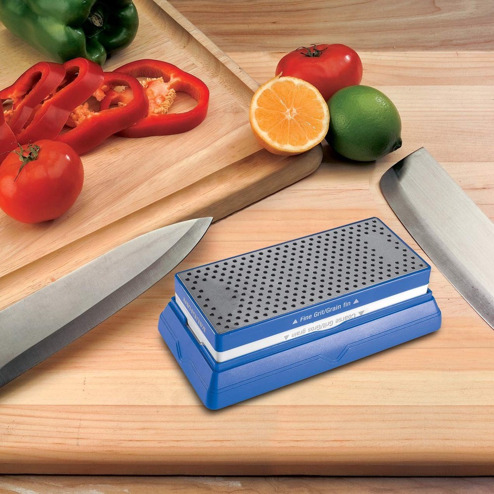 Vaughan 2 Pc Diamond Sharpening Set - Dual-Sided Benchtop & Portable