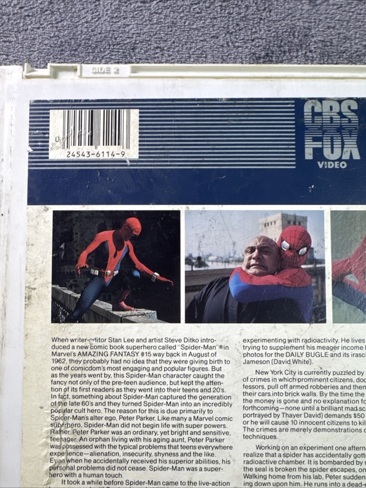 capacitance electronic disc system the amazing spider-man CBS FOX live Action
