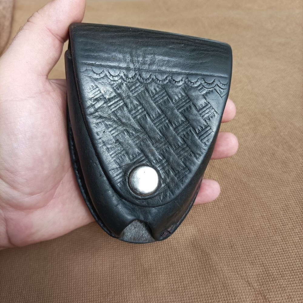 Vintage USSR leather Case for handcuffs