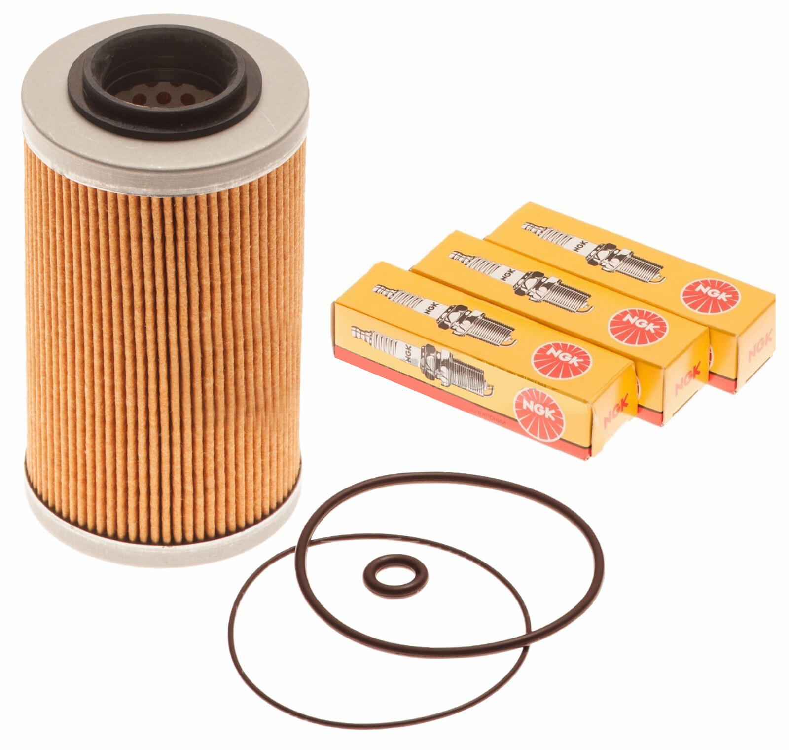 Sea Doo 4-Tec Maintenance Kit Oil Filter W/ O-Ring & NGK Spark Plugs