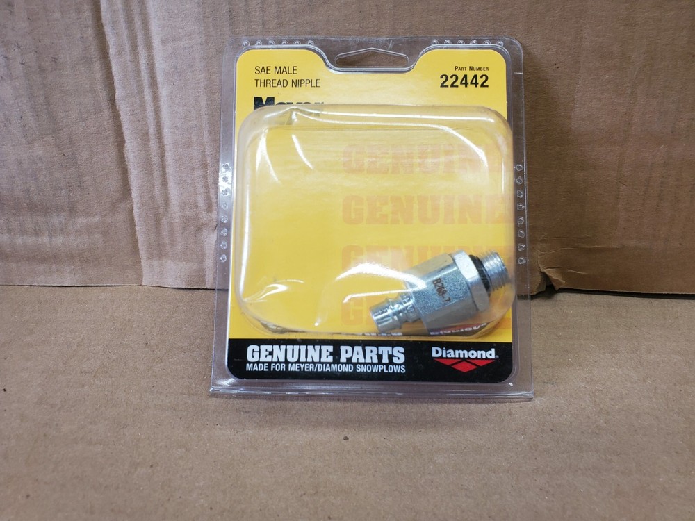 Genuine OEM Meyer 22442 Snow Plow PA Block SAE Male Thread Fitting E58 E68 E88