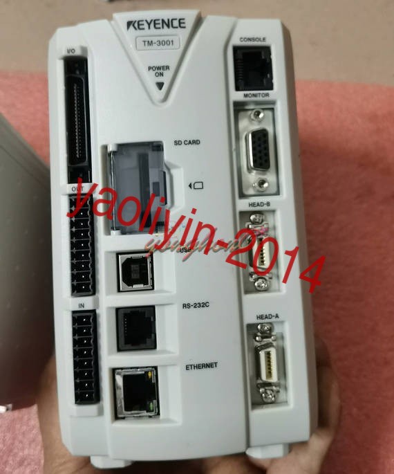 One Keyence TM-3001 High Speed 2D Optical Micrometer Controller Used