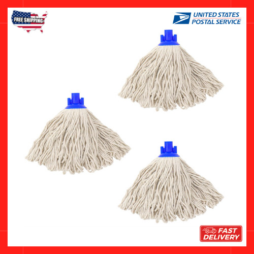 Cotton String Screw on Type Mop Replacement Head Refill Compatible with All Stan