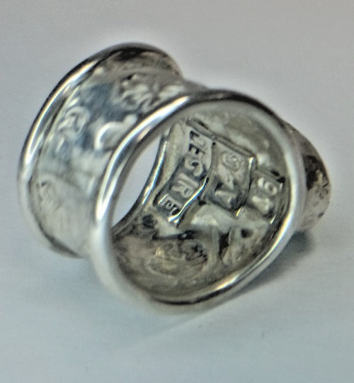 Augustus Caesar, Original work of art ring, Sterling Silver Turquoise Ring
