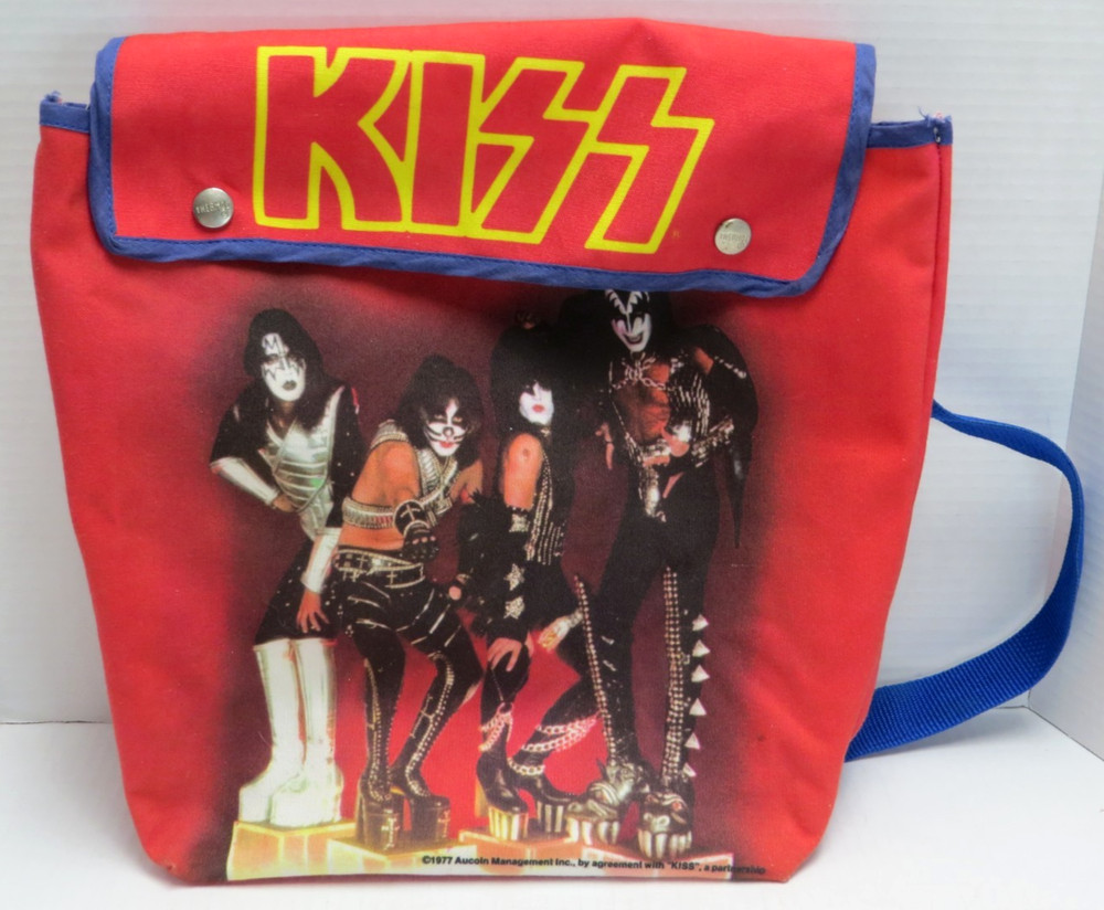 KISS SUPER PACK BACKPACK  -  KING SEELEY THERMOS CO.  -  1977 VINTAGE AUCOIN