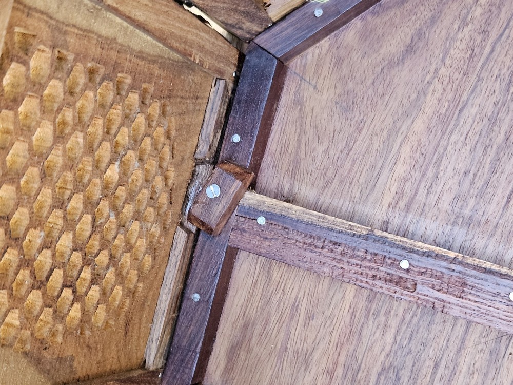 VTG Anglo Indian Octagonal Side Table 21" Tall