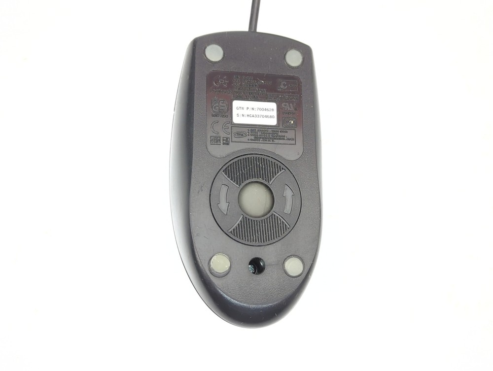 Logitech 7004628 Gateway PC Computer PS2 Roller Type 2 Button Scroll Black Mouse