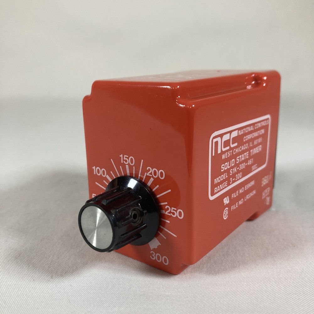 NCC S1k-300-461 Solid State Timer 120 vac Range 3-300 Seconds - New