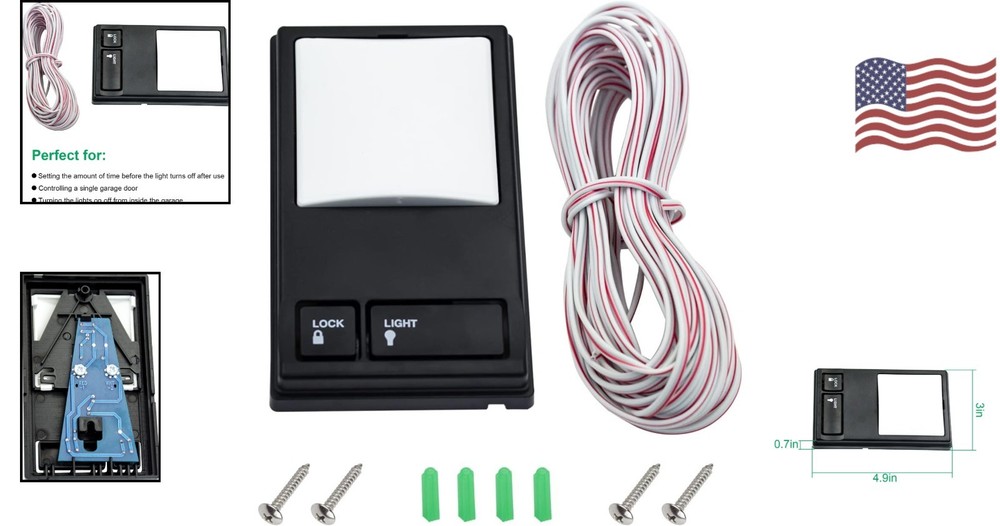 Multi-Function Garage Door Keypad Console for LiftMaster - Durable Brass Design