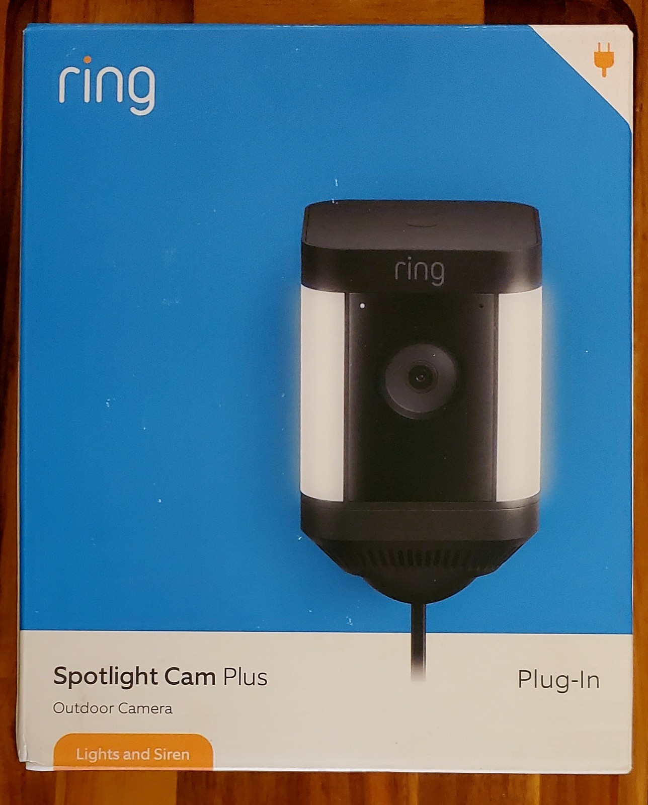 Ring Spotlight Cam Plus Outdoor/Indoor 1080p Plug-In Surveillance Camera Black